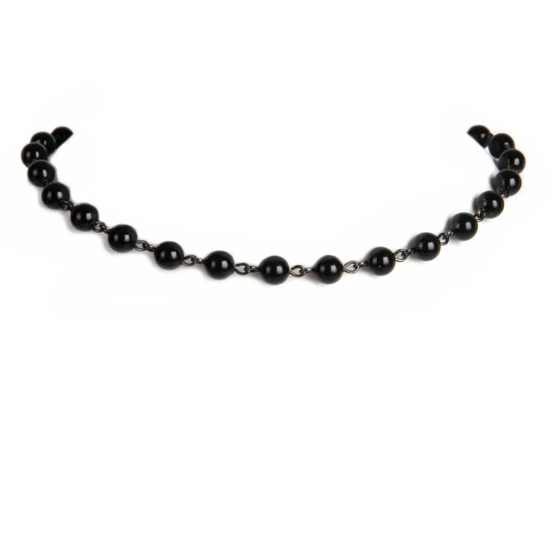 Iconic 6mm Mystic Black Pearl Choker
