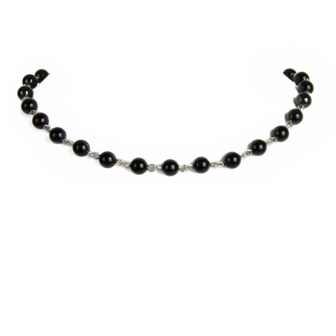 Iconic 6mm Mystic Black Pearl Choker