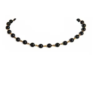 Iconic 6mm Mystic Black Pearl Choker