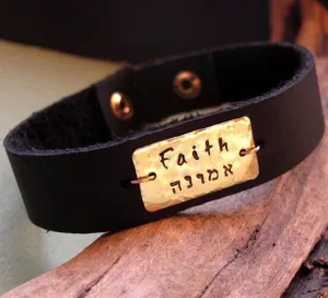 ID Personalized Leather Bracelet for Men