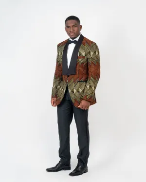 Idris Ankara Tuxedo Jacket Single Breasted (wide shawl lapel)