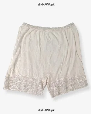 Imported Stocklot Branded Mid Waist Boyleg Panty In Net Panty Stretchable Net Lace Panty 2021