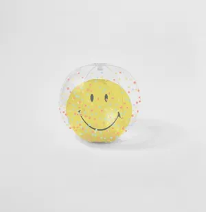 Inflatable beach ball smiley