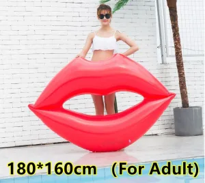 Inflatable Glitter Lipstick Style Pool Beach Swimming Float