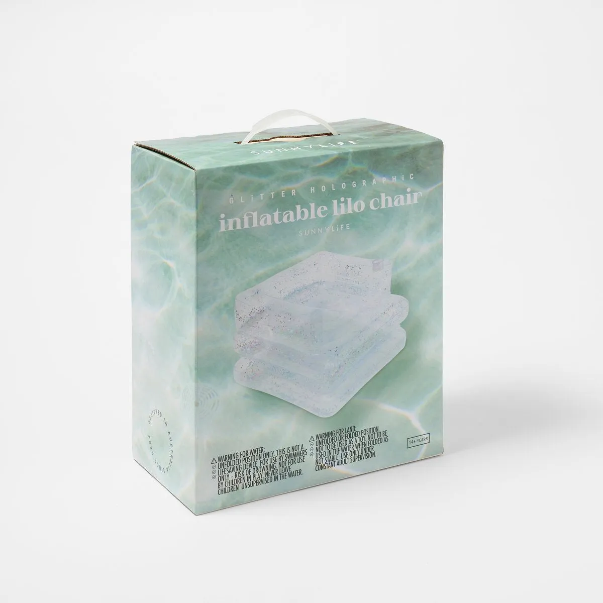 Inflatable Lilo Chair Glitter - Holographic