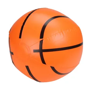 Inflatable Orange and Black 6-Panel Beach Basketball Swimming Pool Toy