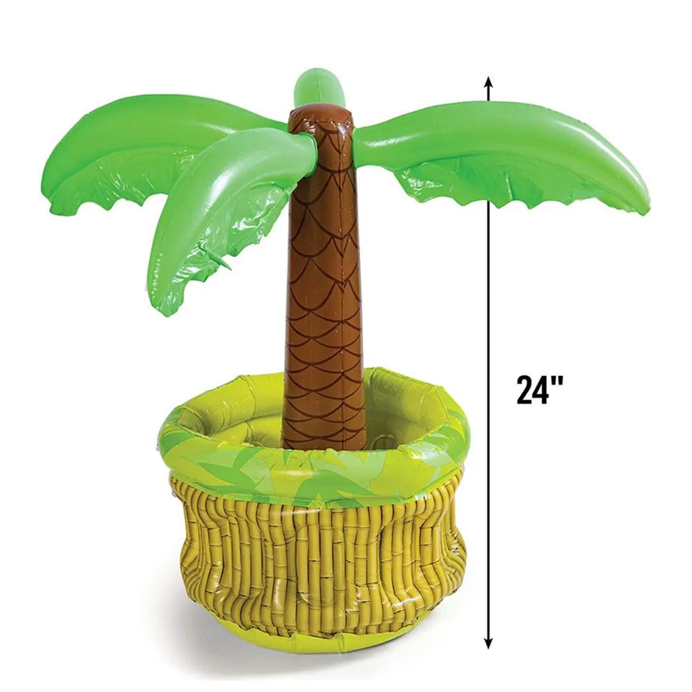 Inflatable Palm Tree Pool Beach Ice Bucket Beer Drinks Party Cooler