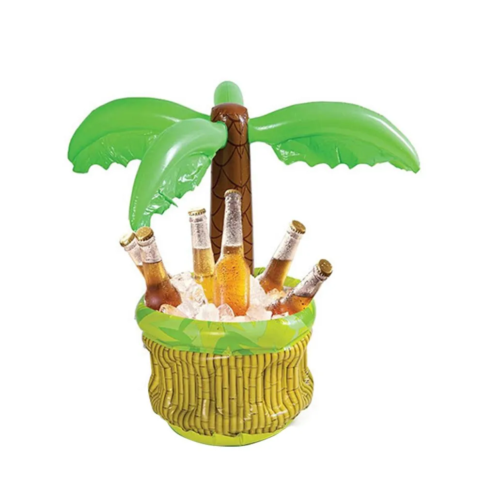 Inflatable Palm Tree Pool Beach Ice Bucket Beer Drinks Party Cooler