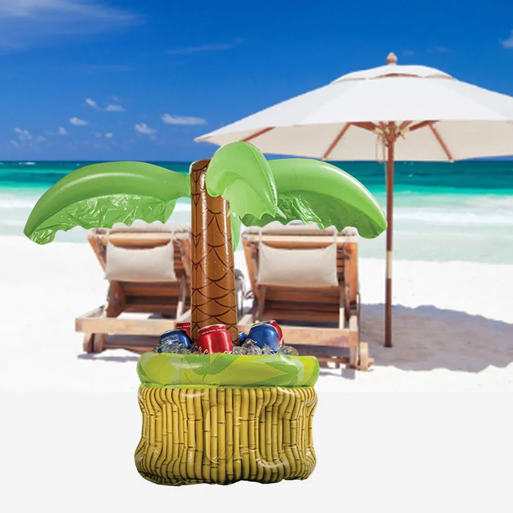 Inflatable Palm Tree Pool Beach Ice Bucket Beer Drinks Party Cooler
