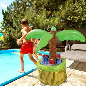 Inflatable Palm Tree Pool Beach Ice Bucket Beer Drinks Party Cooler