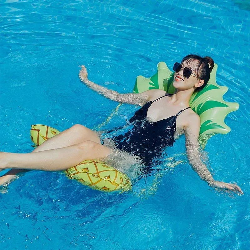 Inflatable Pineapple Hammock Pool Floats