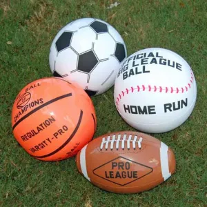 Inflatable Sports Balls (24 total sports balls in 2 bags) 83¢ each