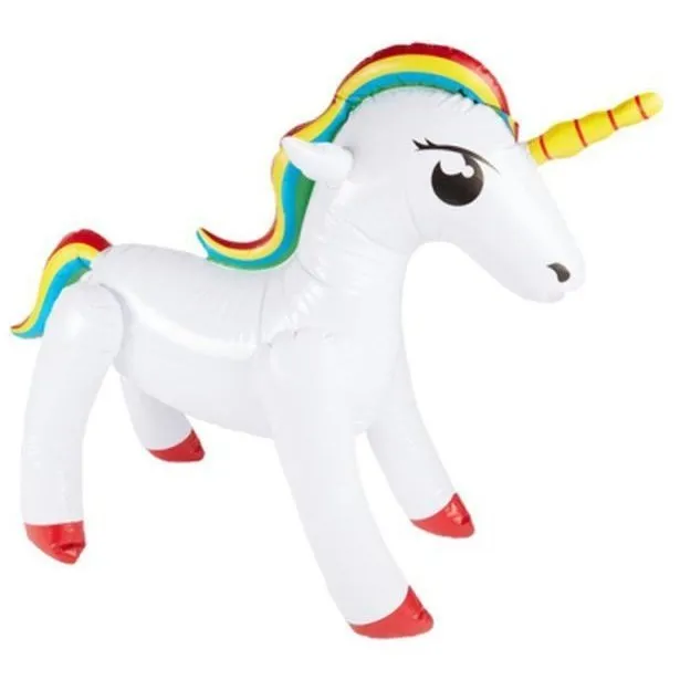 Inflatable Unicorn, White