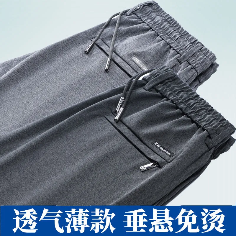 INSTOCK-2023 Summer Thin Men's Elastic Casual Pants