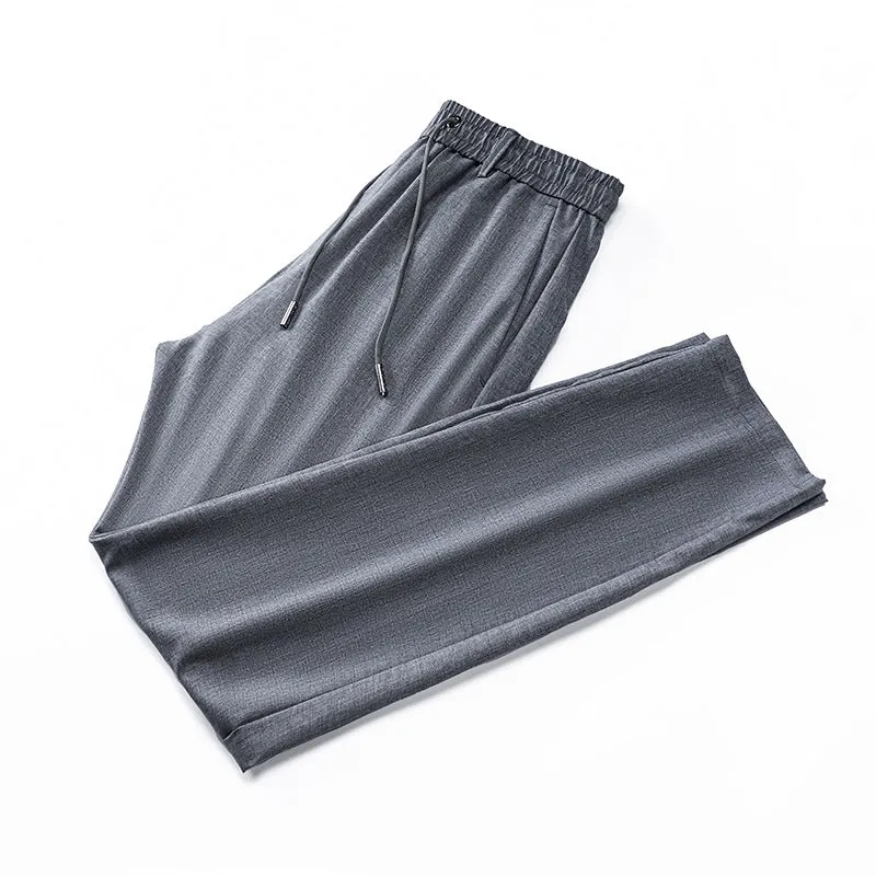 INSTOCK-2023 Summer Thin Men's Elastic Casual Pants