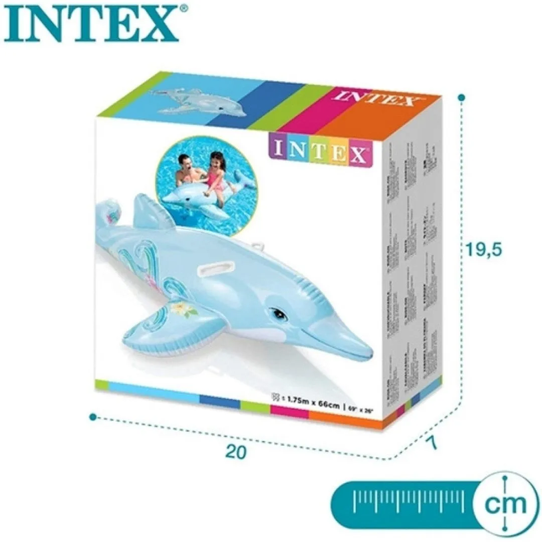 INTEX 69" x 26" Lil' Dolphin Ride-On Inflatable