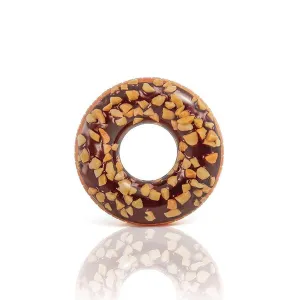 Intex Inflatable Giant Donut Nutty Chocolate Swim Ring 45"