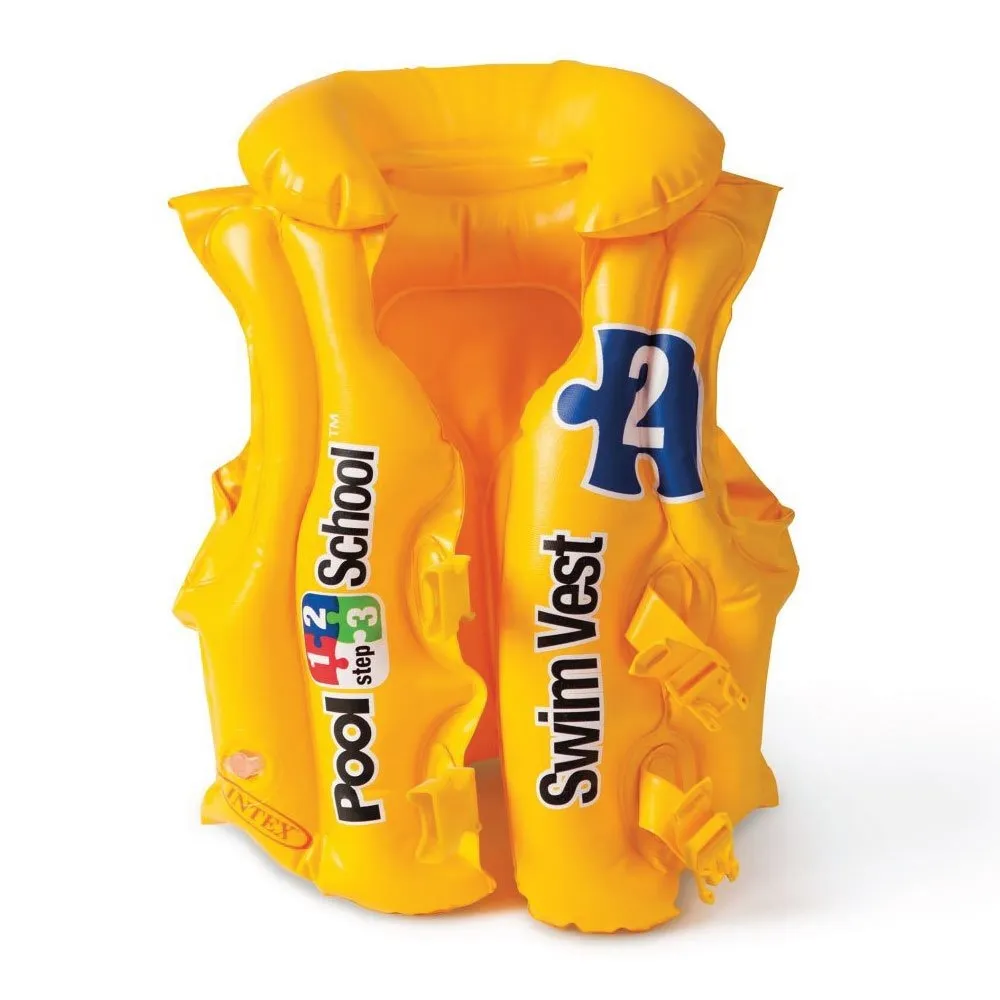 Intex  Pool School™ Deluxe Swim Vest Step 2 With Collar (Ages 3-6)