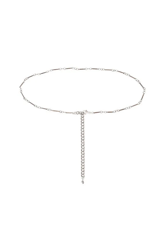 Isadora Chain Choker in Silver