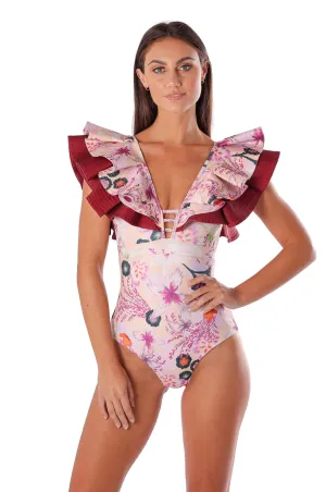 Ischia Halter-Full Coverage Bottom Swimsuit