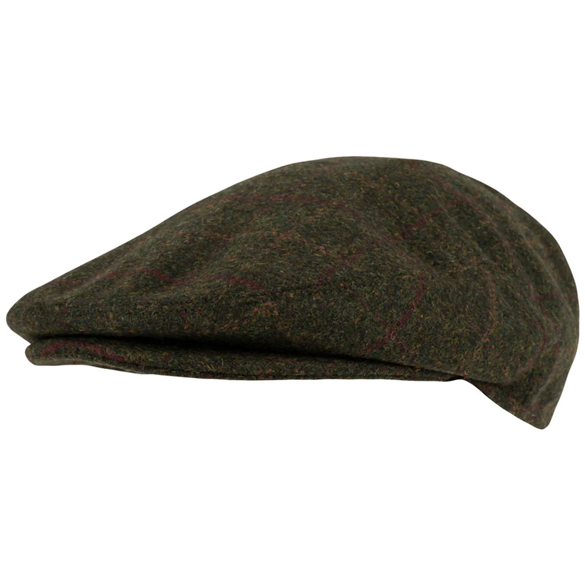 Jack Pyke Wool Blend Flat Cap Dark Olive
