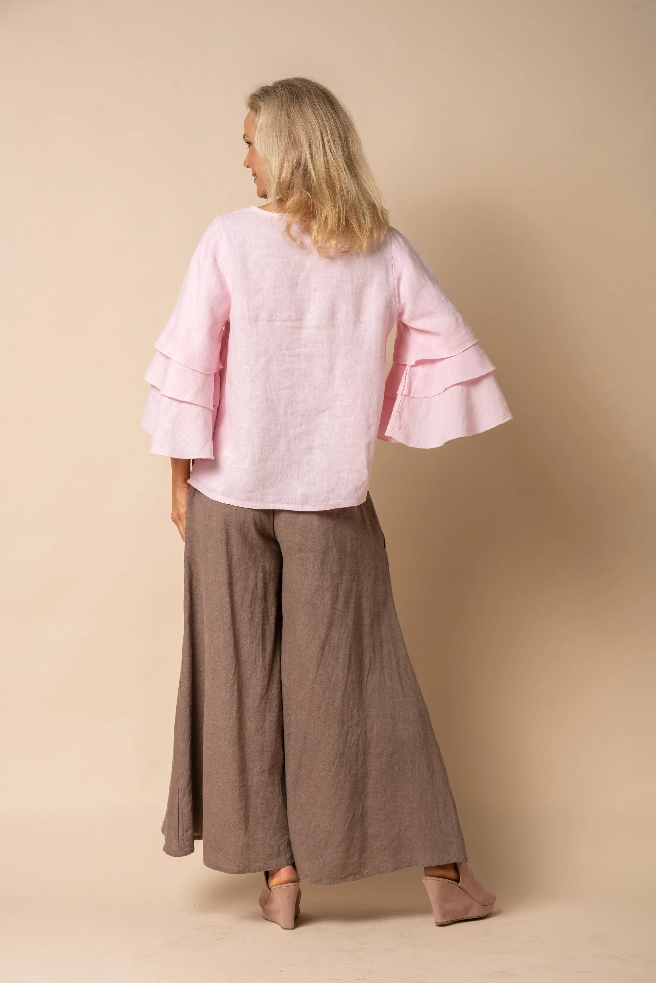 Jadwyn Linen Top in Tutu