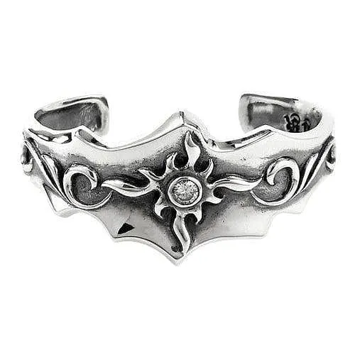Japanese Troibal Tattoo Sterling Silver Cuff