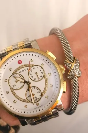 Jet Setter Pave X Cable Bracelet