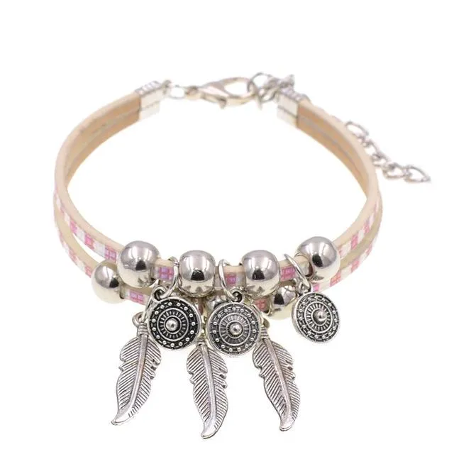 Jewellery - Leather Charm Bracelet