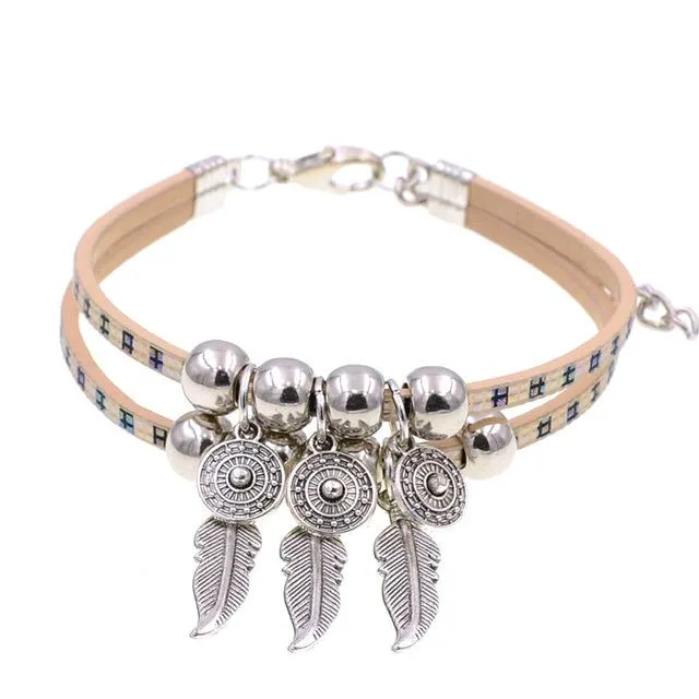 Jewellery - Leather Charm Bracelet