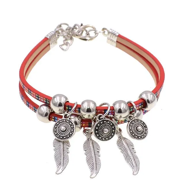 Jewellery - Leather Charm Bracelet