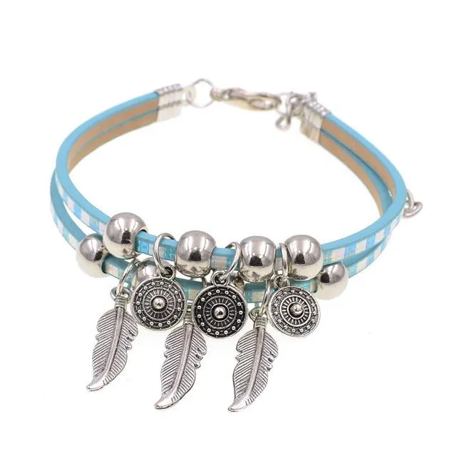 Jewellery - Leather Charm Bracelet