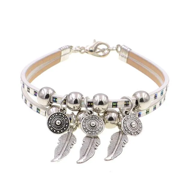 Jewellery - Leather Charm Bracelet