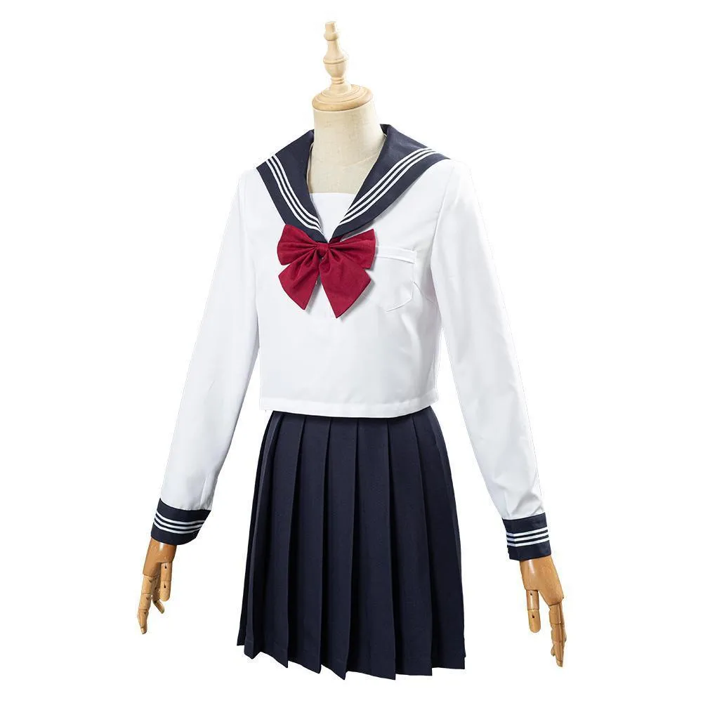 Jk High School Uniform Class Uniform Students Clothing Summer Navy Sailor Suit Cosplay Top Skirt Outfit