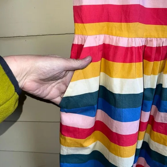 JOANIE CLOTHING Rainbow Cotton Shirt Dress