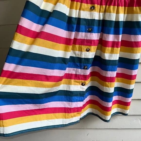 JOANIE CLOTHING Rainbow Cotton Shirt Dress