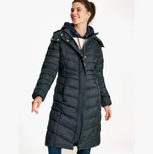 Joules PEMBURY Womens Long Padded Coat Dark Navy