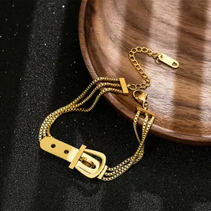 Just Lil Things  Artificial Gold Bracelets jltb0262