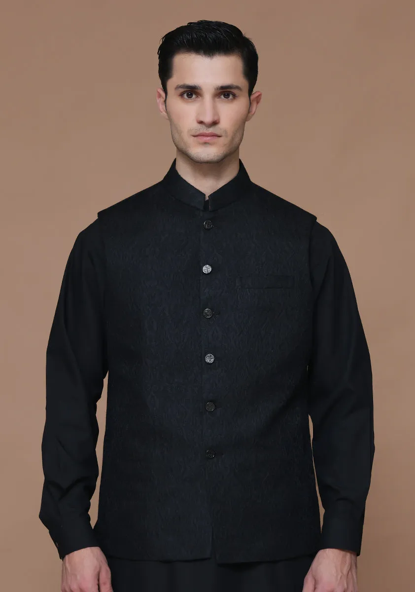 Karandi Jamawar Tap Shoe Traditional Waistcoat