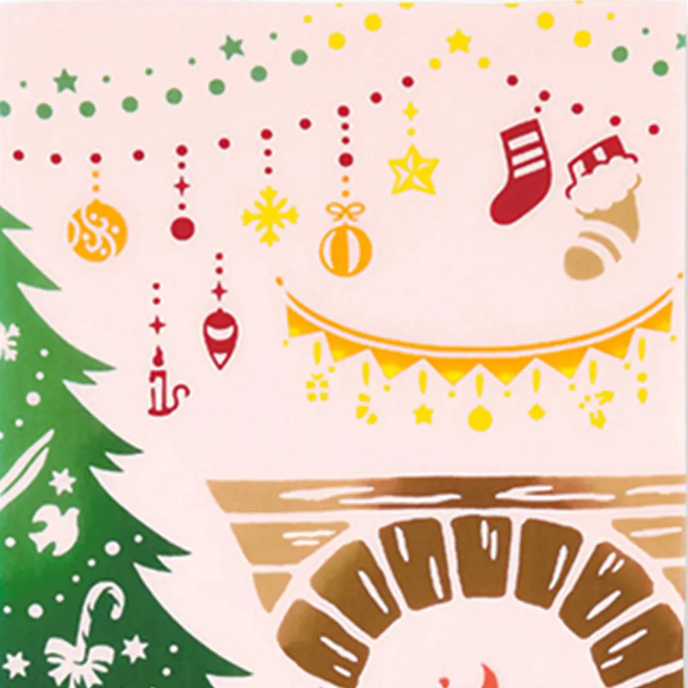 Kenema - Christmas morning (The dyed Tenugui) - Japanese traditional Tenugui
