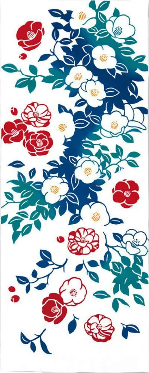 Kenema  - Kanchu Tsubaki  (The dyed Tenugui)