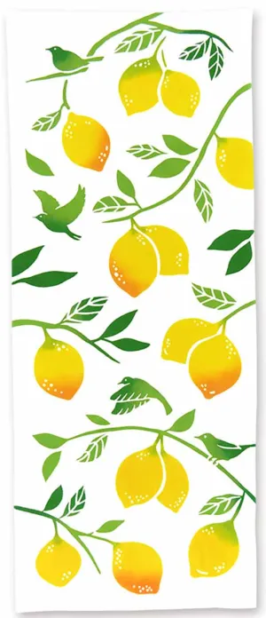 Kenema - Lemon Tree　 レモンツリー (The dyed Tenugui) - Japanese traditional Tenugui