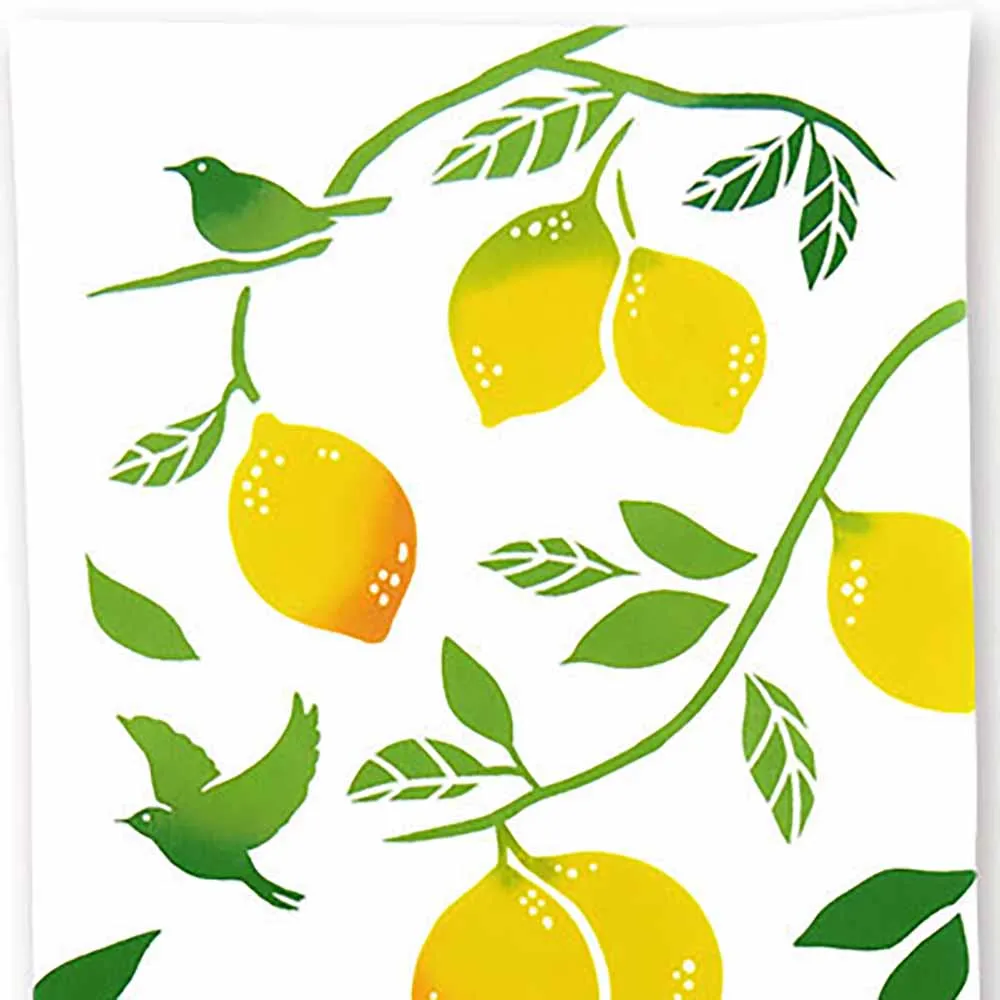 Kenema - Lemon Tree　 レモンツリー (The dyed Tenugui) - Japanese traditional Tenugui