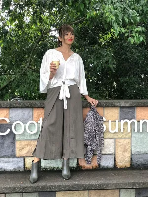 Khaki Overlap Pants