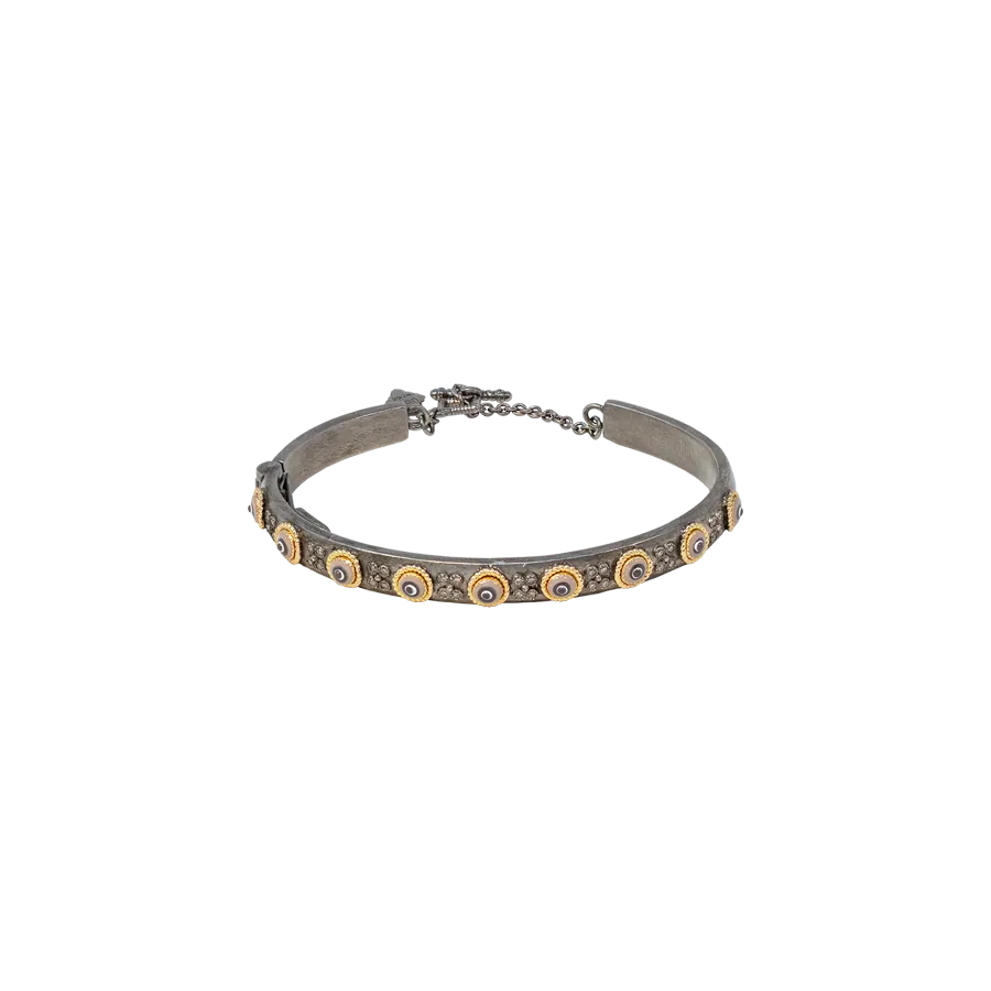 KICK CUFF BRACELET WITH ENAMEL EYE