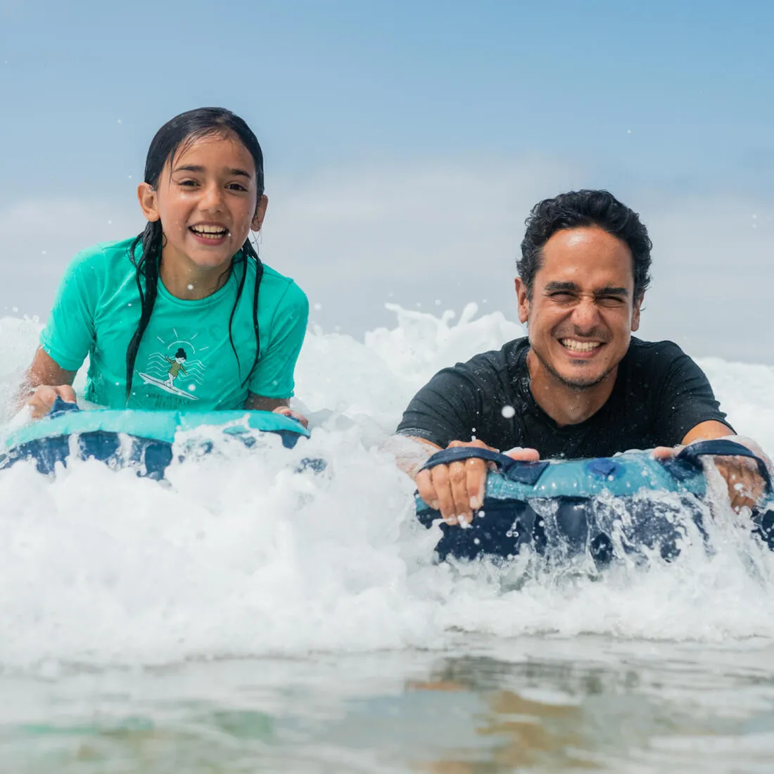 Kid's inflatable bodyboard for 4-8 year-olds (15-25 kg)