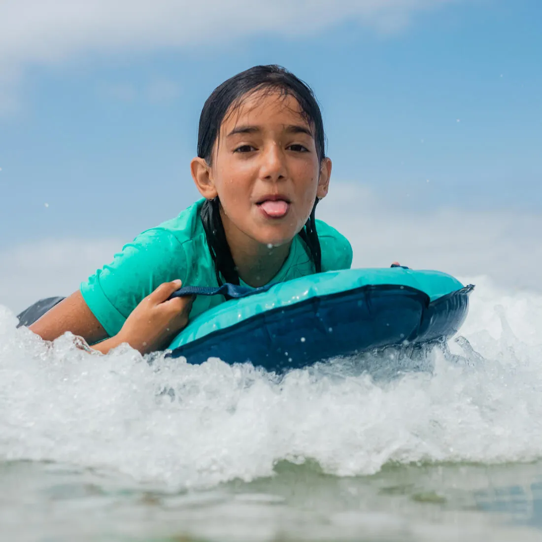 Kid's inflatable bodyboard for 4-8 year-olds (15-25 kg)