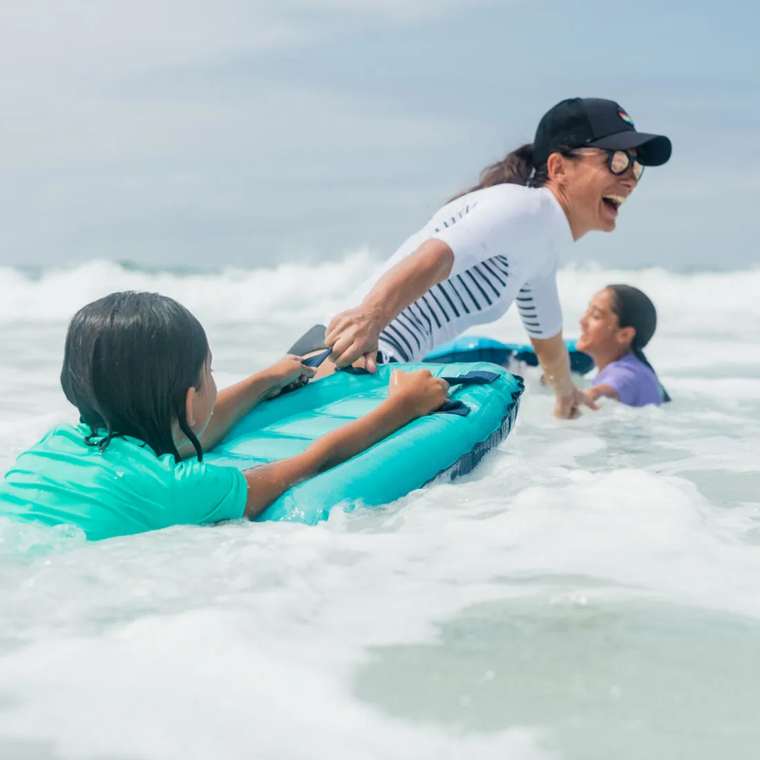 Kid's inflatable bodyboard for 4-8 year-olds (15-25 kg)