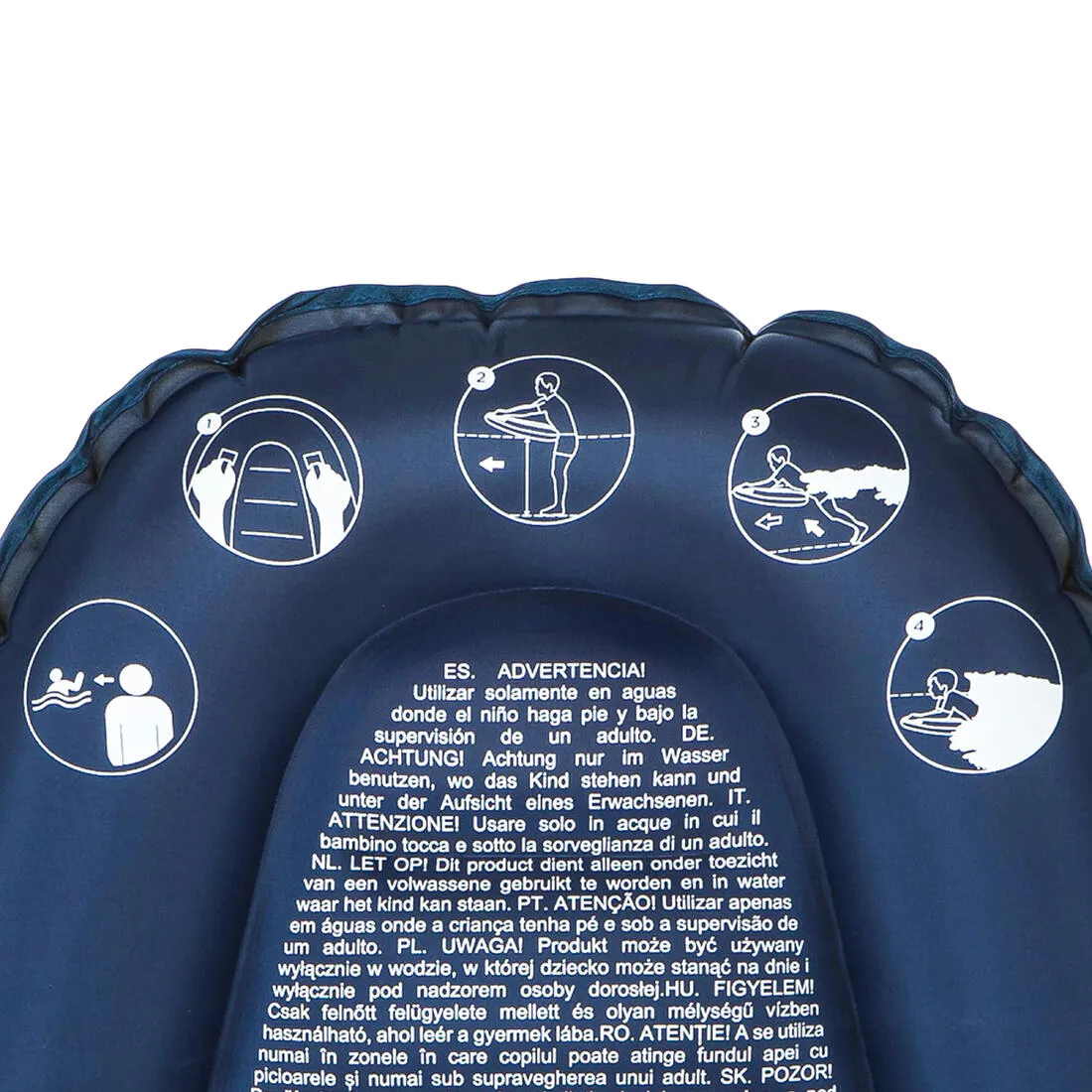 Kid's inflatable bodyboard for 4-8 year-olds (15-25 kg)