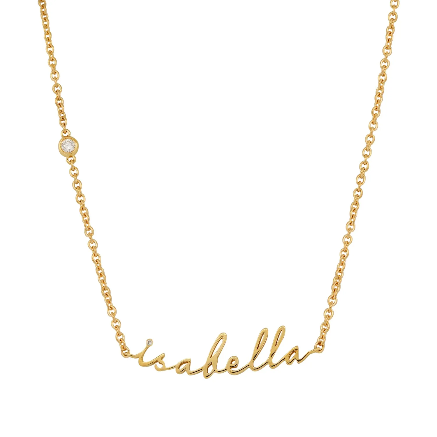 Kids Nameplate Calligraphy Necklace
